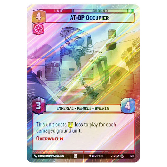 AT-DP Occupier Common card from the Star Wars Unlimited set Jump to Lightspeed