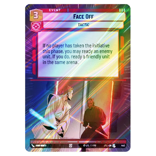 Face Off Uncommon card from the Star Wars Unlimited set Jump to Lightspeed