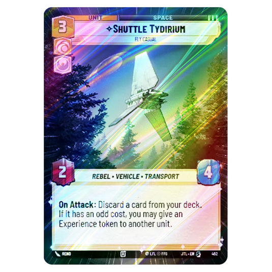 Shuttle Tydirium Fly Casual Special card from the Star Wars Unlimited set Jump to Lightspeed