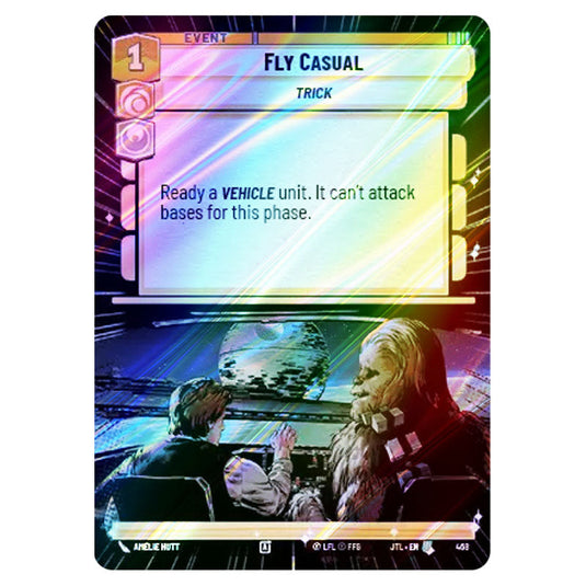 Fly Casual Uncommon card from the Star Wars Unlimited set Jump to Lightspeed