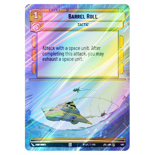 Barrel Roll Common card from the Star Wars Unlimited set Jump to Lightspeed