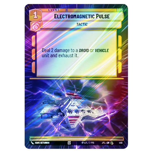 Electromagnetic Pulse Common card from the Star Wars Unlimited set Jump to Lightspeed