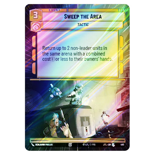 Sweep the Area Uncommon card from the Star Wars Unlimited set Jump to Lightspeed