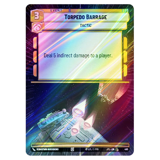 Torpedo Barrage Common card from the Star Wars Unlimited set Jump to Lightspeed