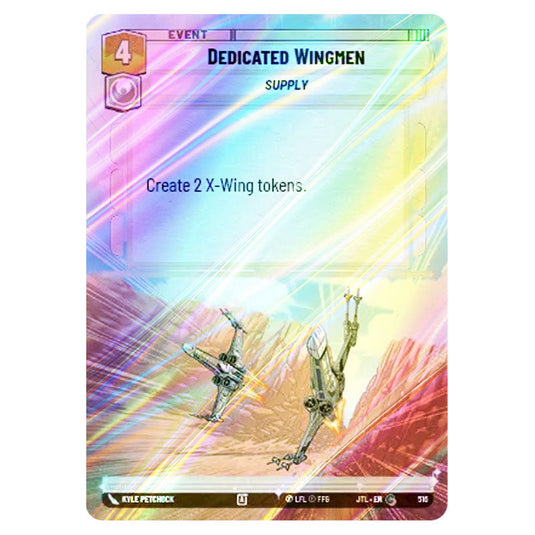 Dedicated Wingmen Common card from the Star Wars Unlimited set Jump to Lightspeed