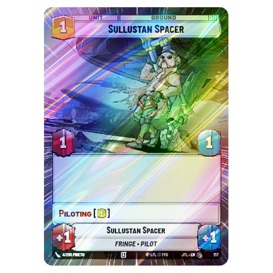Sullustan Spacer Common card from the Star Wars Unlimited set Jump to Lightspeed