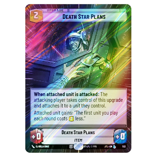 Death Star Plans Legendary card from the Star Wars Unlimited set Jump to Lightspeed