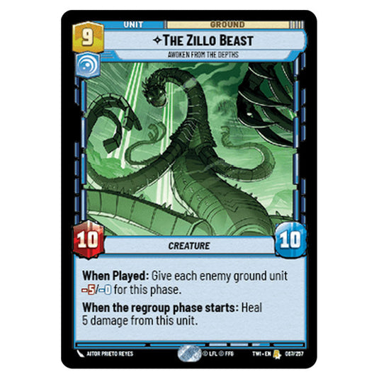 Star Wars Unlimited - Twilight of the Republic - The Zillo Beast Awoken From The Depths (Rare) - 067/257