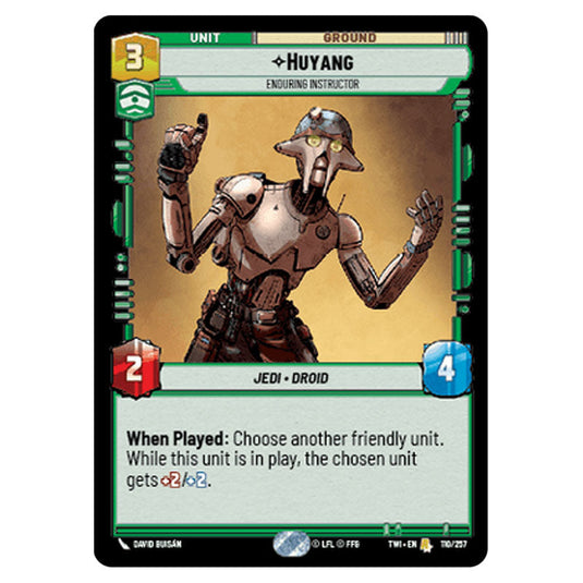 Star Wars Unlimited - Twilight of the Republic - Huyang Enduring Instructor (Rare) - 110/257