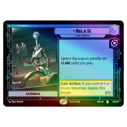 Star Wars Unlimited - Twilight of the Republic - Nala Se Clone Engineer (Rare) - 001/257 (Foil)