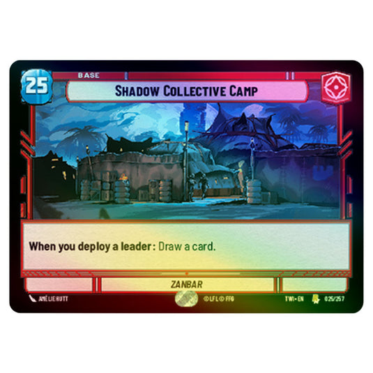 Star Wars Unlimited - Twilight of the Republic - Shadow Collective Camp (Rare) - 025/257 (Foil)
