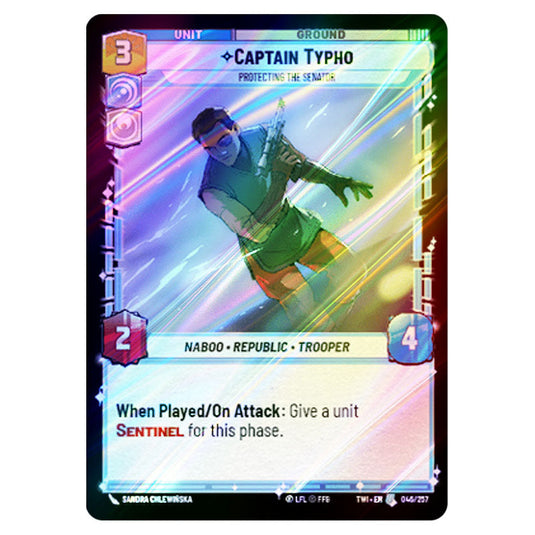 Star Wars Unlimited - Twilight of the Republic - Captain Typho Protecting the Senator (Uncommon) - 046/257 (Foil)