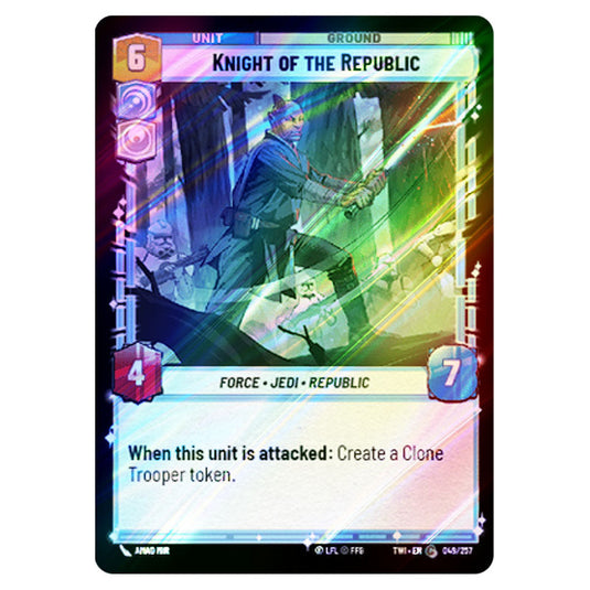 Star Wars Unlimited - Twilight of the Republic - Knight of the Republic (Common) - 049/257 (Foil)