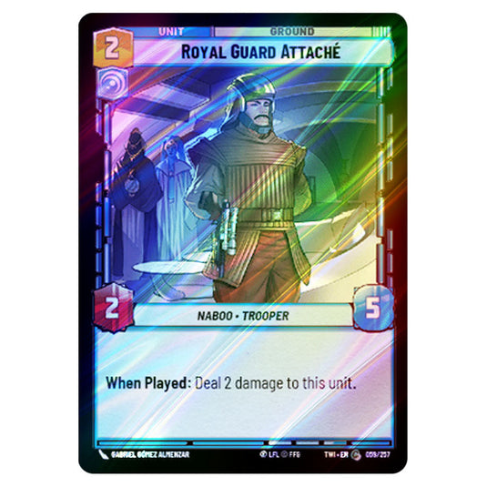 Star Wars Unlimited - Twilight of the Republic - Royal Guard Attaché (Common) - 059/257 (Foil)