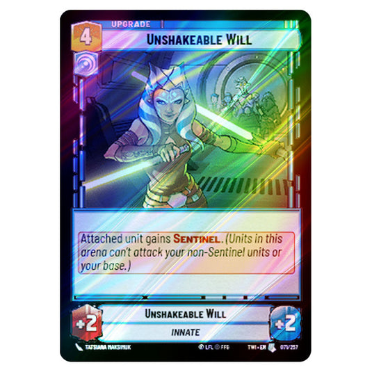 Star Wars Unlimited - Twilight of the Republic - Unshakeable Will (Uncommon) - 071/257 (Foil)