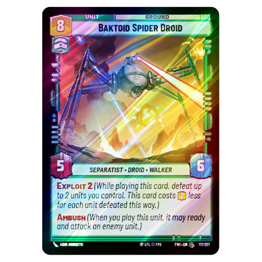 Star Wars Unlimited - Twilight of the Republic - Baktoid Spider Droid (Common) - 117/257 (Foil)