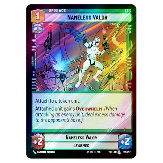 Star Wars Unlimited - Twilight of the Republic - Nameless Valor (Uncommon) - 119/257 (Foil)