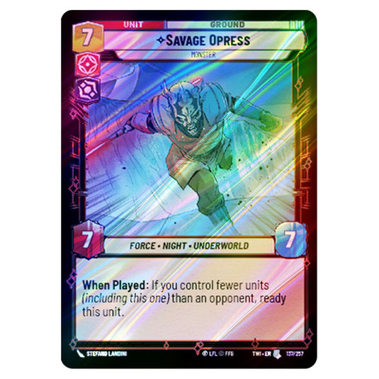 Star Wars Unlimited - Twilight of the Republic - Savage Opress Monster (Uncommon) - 137/257 (Foil)