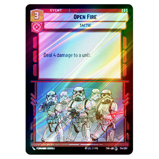 Star Wars Unlimited - Twilight of the Republic - Open Fire (Special) - 174/257 (Foil)