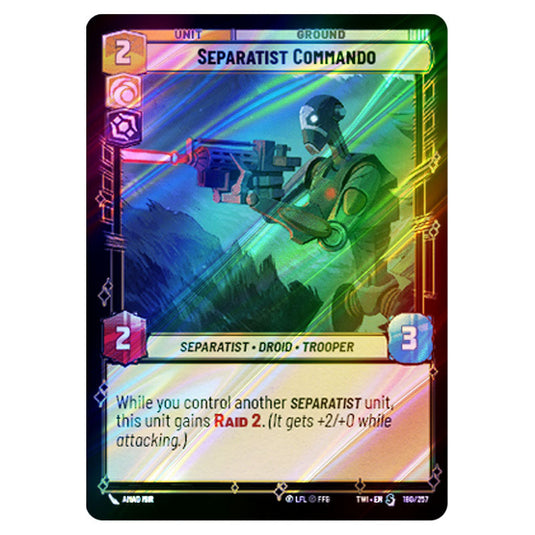 Star Wars Unlimited - Twilight of the Republic - Separatist Commando (Special) - 180/257 (Foil)