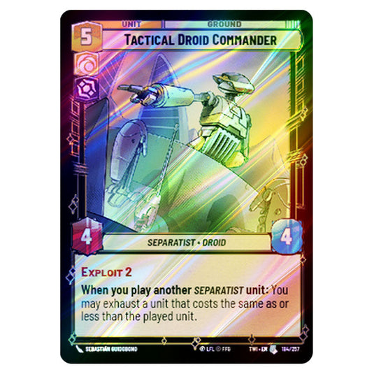 Star Wars Unlimited - Twilight of the Republic - Tactical Droid Commander (Uncommon) - 184/257 (Foil)