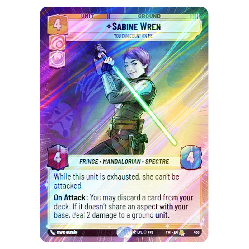 Star Wars Unlimited - Twilight of the Republic - Sabine Wren You Can Count On Me (Rare)