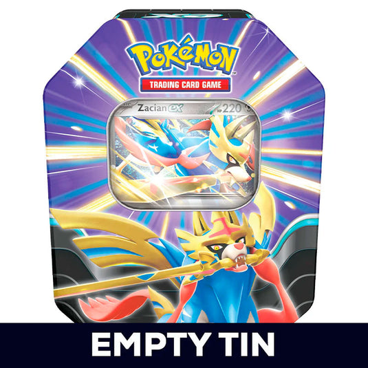 Pokemon - Slashing Legends Tin - Zacian - empty