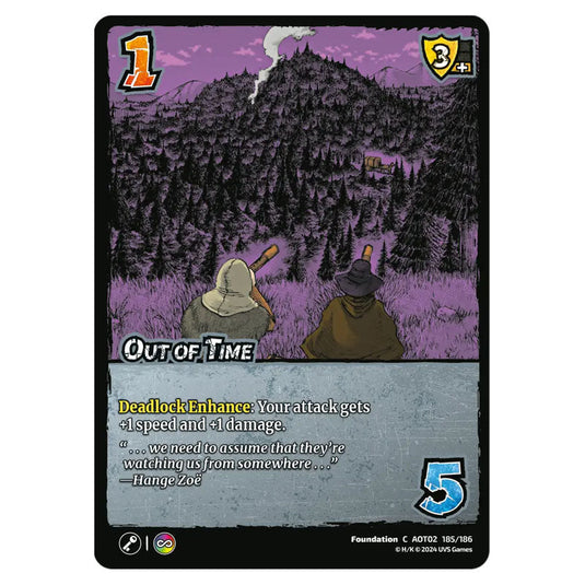 Out of Time card from the Attack on Titan set Origins of Power C 02 185/186