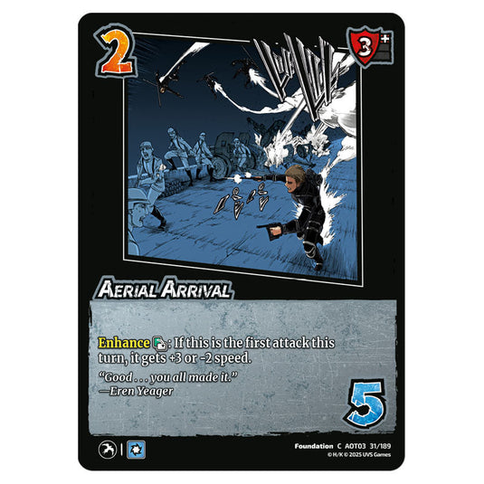 Aerial Arrival card from the Attack on Titan set Apocalypse 031/189 03