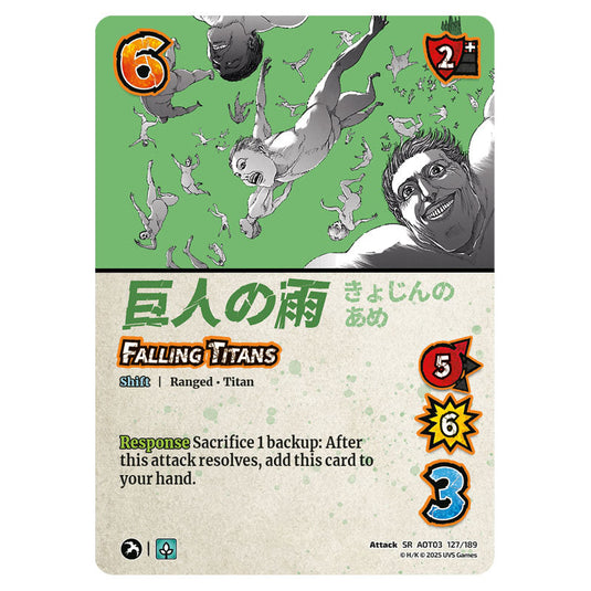 Falling Titans // Zeke's Dream Becoming Real card from the Attack on Titan set Apocalypse 127/189 03