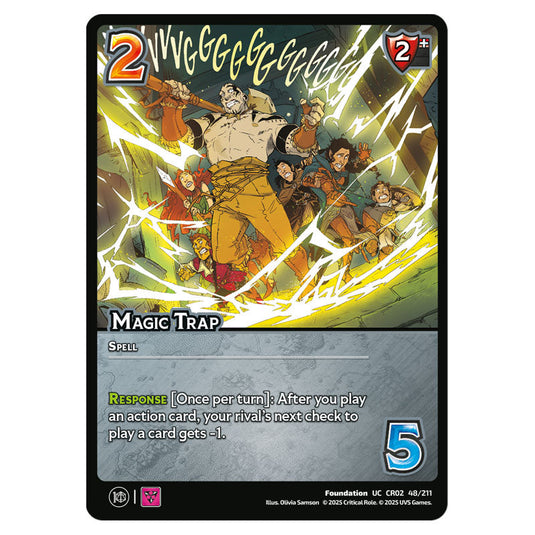 Magic Trap card from the Crtical Role set Heroes of Exandria