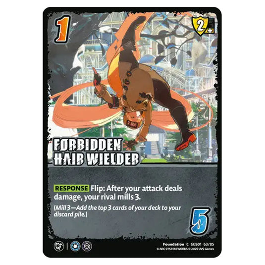 Forbidden Hair Wielder card from the UNIVERSUS set GUILTY GEAR STRIVE