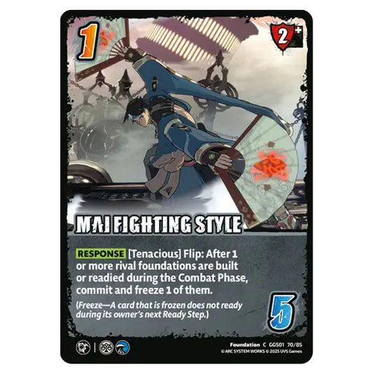 Mai Fighting Style card from the UNIVERSUS set GUILTY GEAR STRIVE