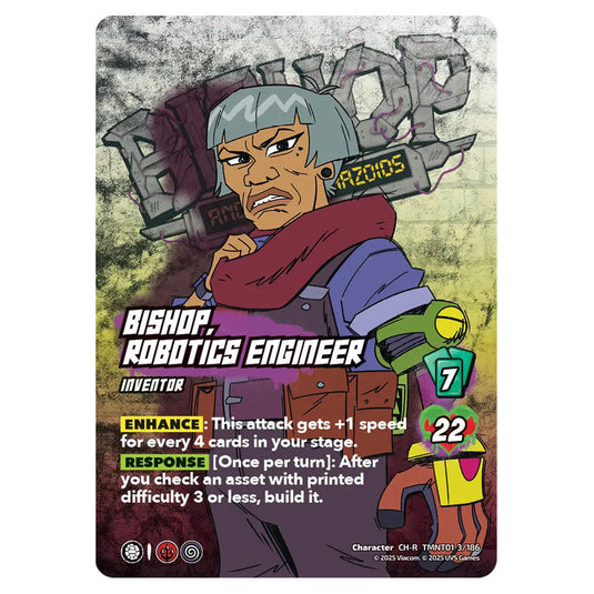 Bishop, Robotics Engineer card from the Teenage Mutant Ninja Turtles set