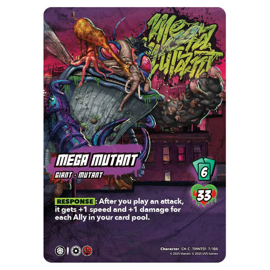 Mega Mutant card from the Teenage Mutant Ninja Turtles set