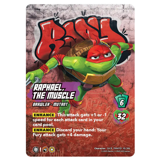 Raphael, The Muscle card from the Teenage Mutant Ninja Turtles set