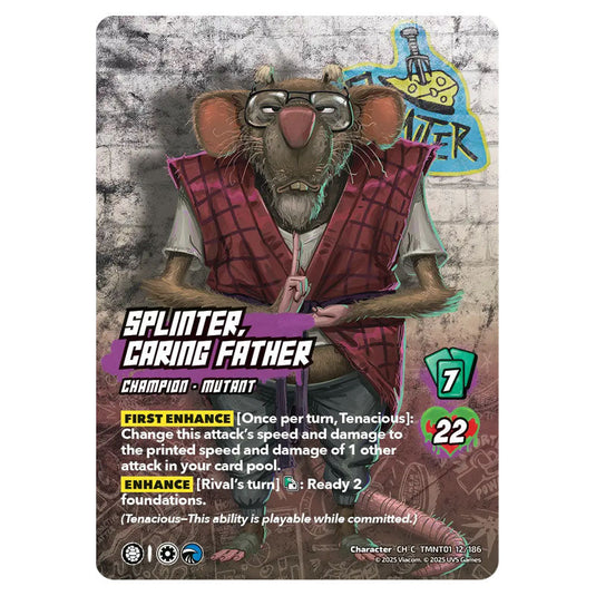 Splinter, Caring Father card from the Teenage Mutant Ninja Turtles set