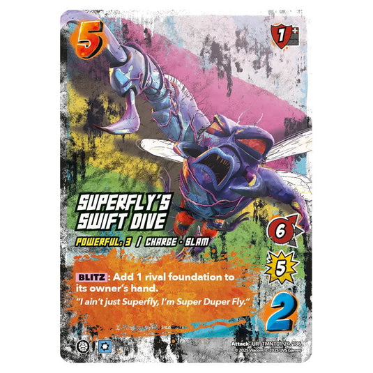 Superfly's Swift Dive card from the Teenage Mutant Ninja Turtles set