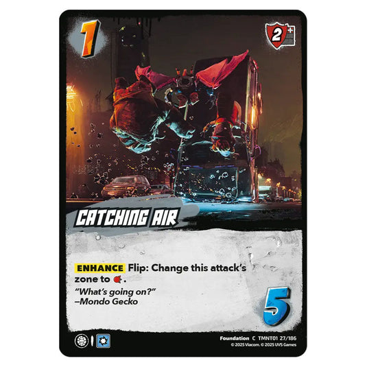 Catching Air card from the Teenage Mutant Ninja Turtles set