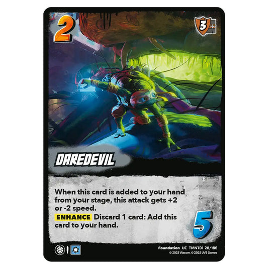 Daredevil card from the Teenage Mutant Ninja Turtles set