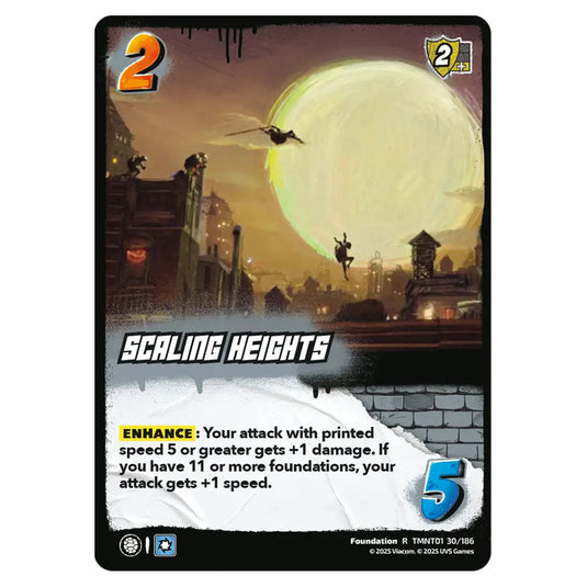 Scaling Heights card from the Teenage Mutant Ninja Turtles set