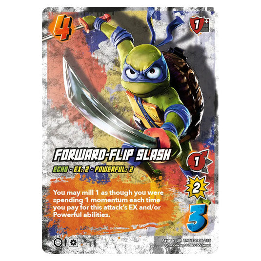 Forward-Flip Slash card from the Teenage Mutant Ninja Turtles set