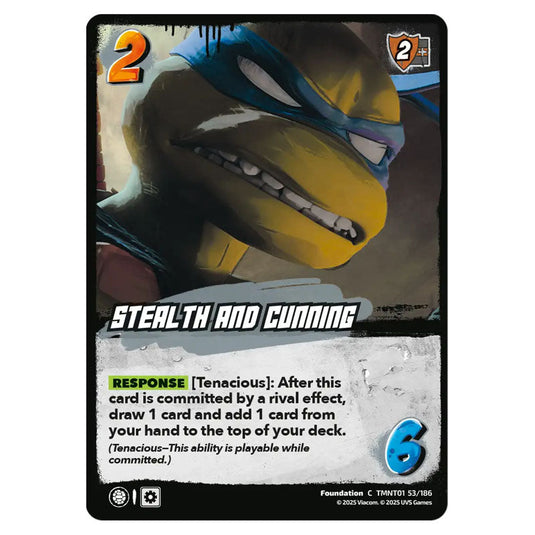 Stealth and Cunning card from the Teenage Mutant Ninja Turtles set