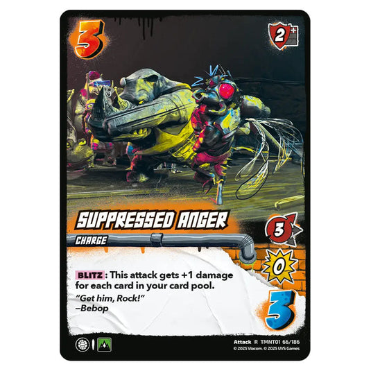 Suppressed Anger card from the Teenage Mutant Ninja Turtles set