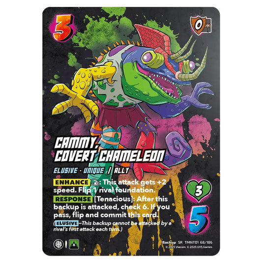 Cammy, Covert Chameleon card from the Teenage Mutant Ninja Turtles set