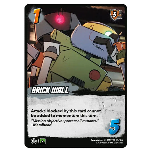 Brick Wall card from the Teenage Mutant Ninja Turtles set