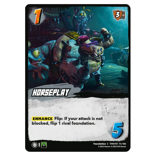 Horseplay card from the Teenage Mutant Ninja Turtles set