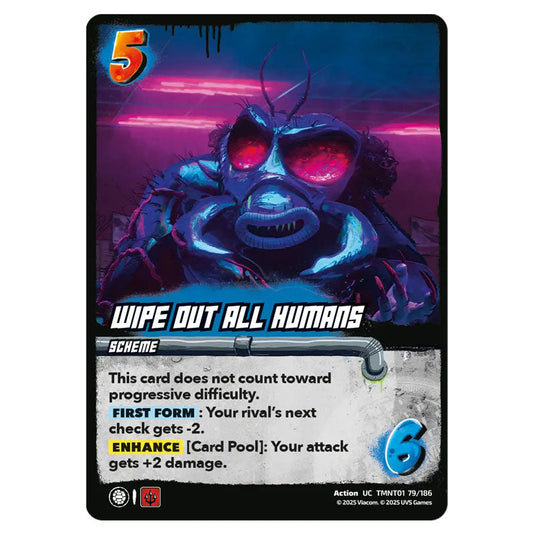Wipe Out All Humans card from the Teenage Mutant Ninja Turtles set