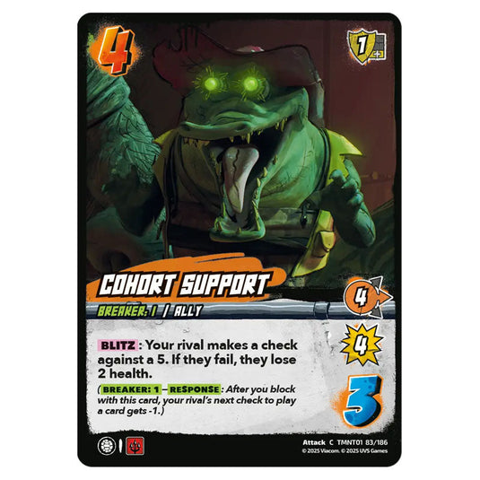 Cohort Support card from the Teenage Mutant Ninja Turtles set