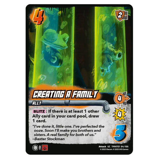 Creating a Family card from the Teenage Mutant Ninja Turtles set